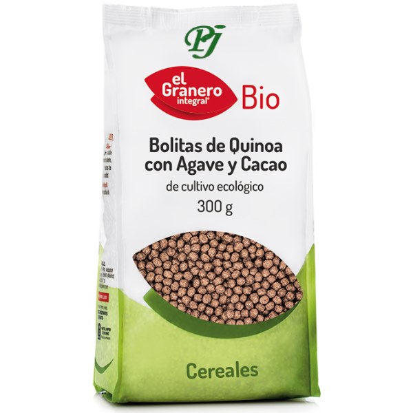 Bolitas Quinoa Con Agave Y Cacao Eco 300Gr - El Granero