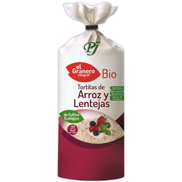Tortitas Arroz Y Lentejas Bio 115Gr - El Granero