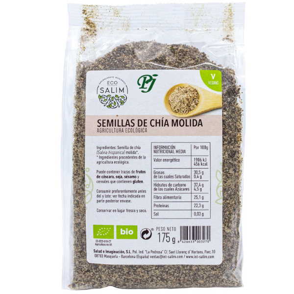 Semillas Chia Molidas 175Gr Eco - Intsalim