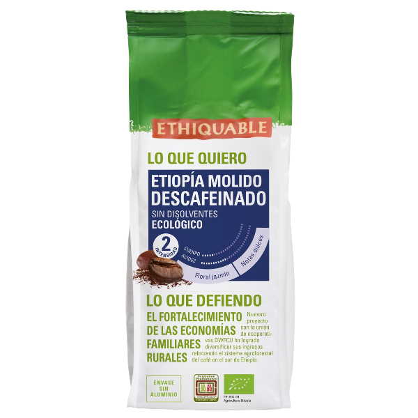 Cafe Descafeinado Etiipia Molido Bio 250Gr - Ethiquable