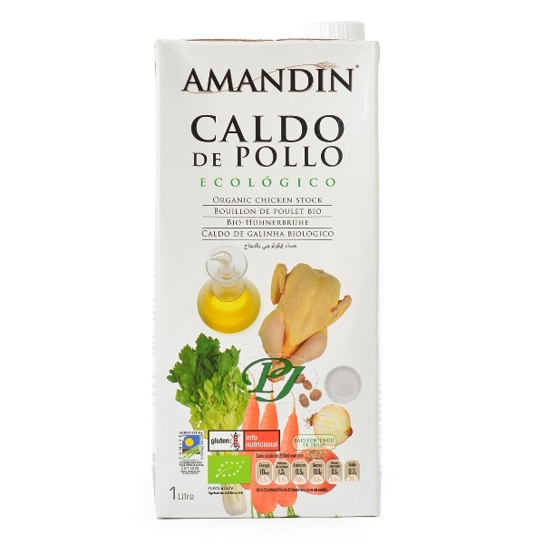 Caldo De Pollo Eco 1L - Amandin