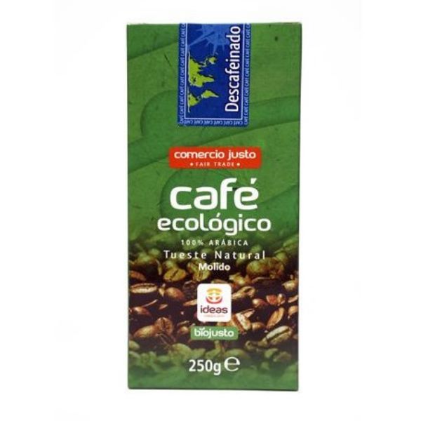 Cafe Descafeinado Molido Bio 250Gr - Comercio Justo