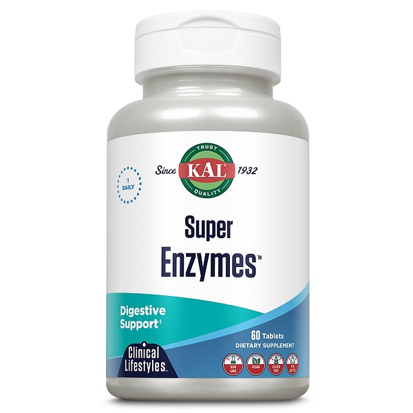 Super Enzymes 60 Tabletas -Kal