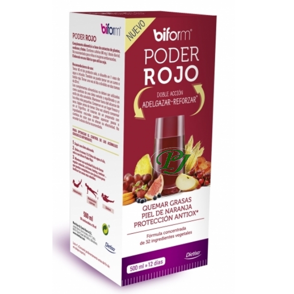 Biform Poder Rojo Quemador Grasas 500 Ml. - Dielisa