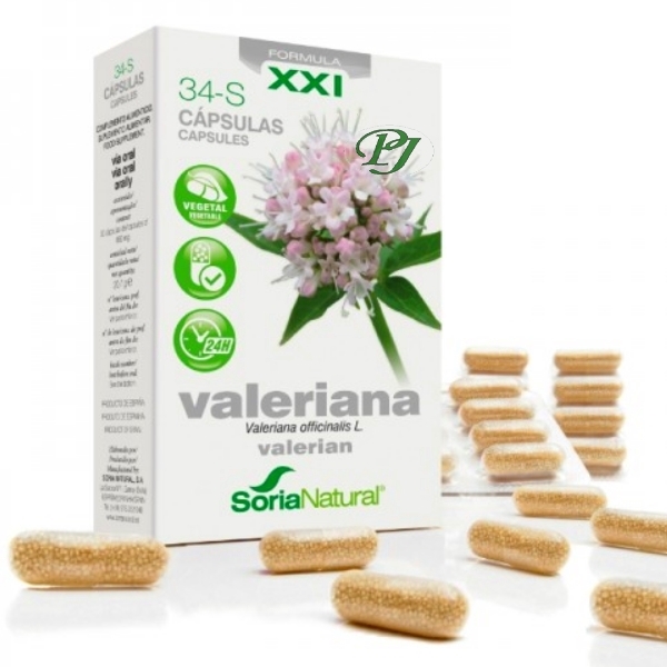 Valeriana 34S 30 Capsulas Formula Xxi - Soria Natural