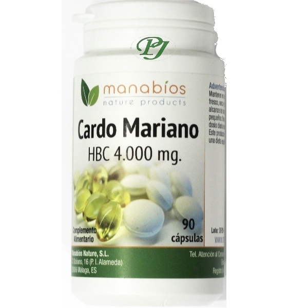 Cardo Mariano Hbc 4000Mg 90 Capsulas - Manabios