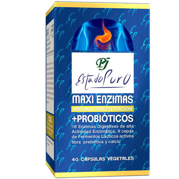 Maxi Enzimas + Probioticos 40 Capsulas Estado Puro - Tongil
