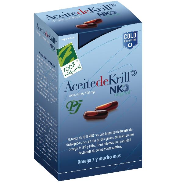 Aceite De Krill Nk Con Omega 3 120 Capsulas - 100% Natural