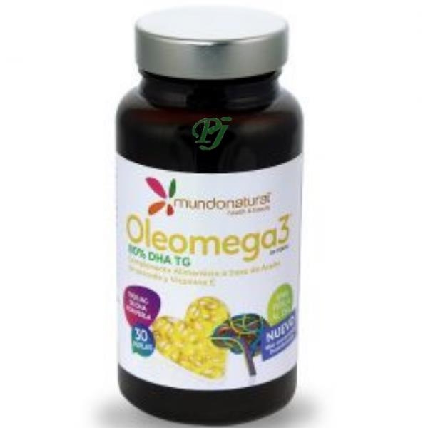Oleomega 3 80%Dha 1Gr 30 Capsulas - Mundo Natural