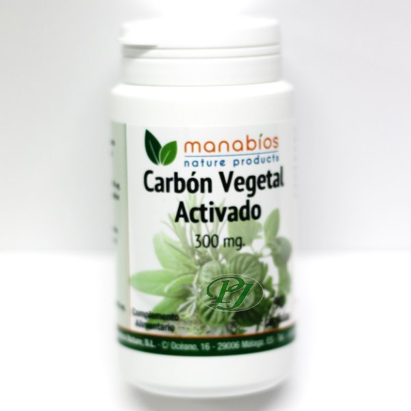 Carbon Activo 90 Capsulas 400Mg - Manabios