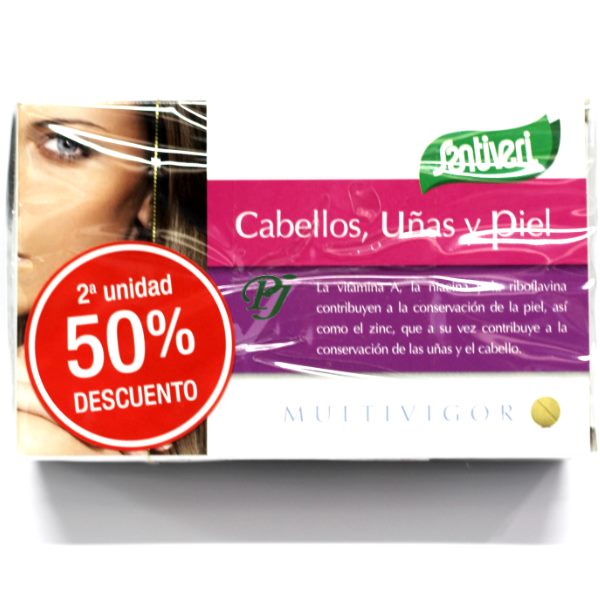 Cabellos Uñas Y Piel 48 Comprimidos 2º Uds. 50% - Santiveri