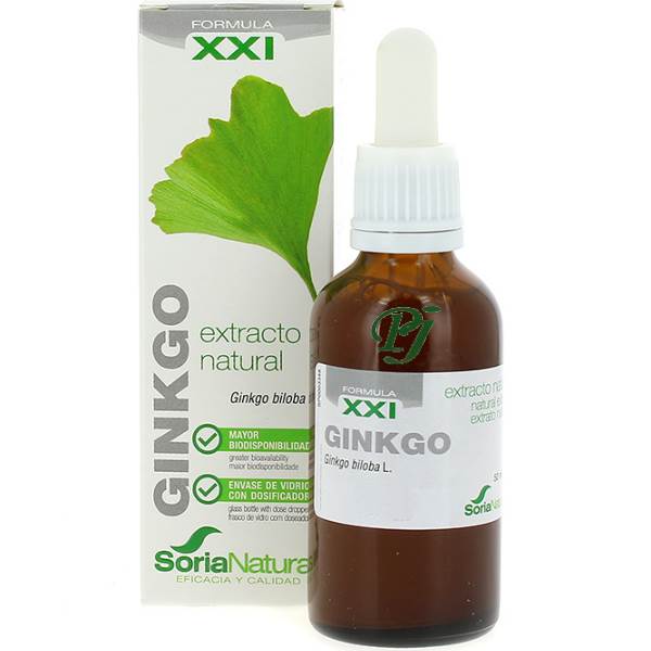 Extracto Natural Ginkgo 50Ml Formula Xxi - Soria Natural