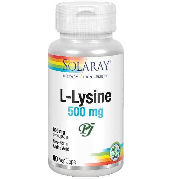 L-Lysine 60 Cápsulas 500 Mg. - Solaray