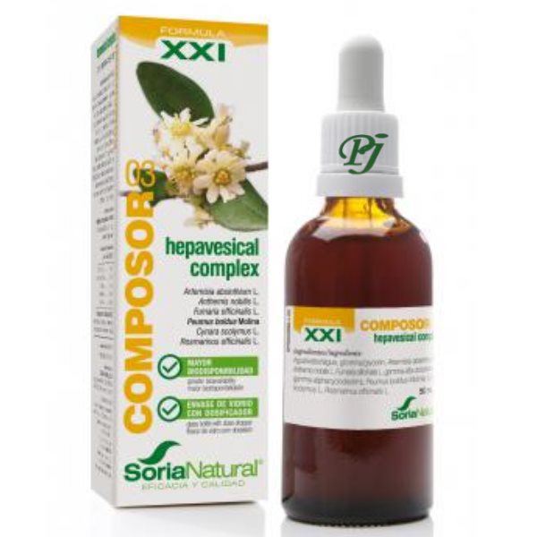 Composor 03 Hepavesica 50Ml Formula Xxi - Soria Natural