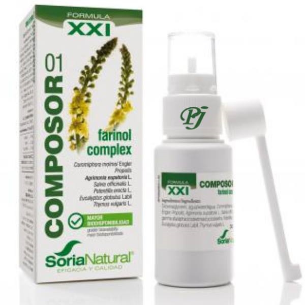 Composor 01 Farinol Complex 30Ml Formula Xxi - Soria Natural