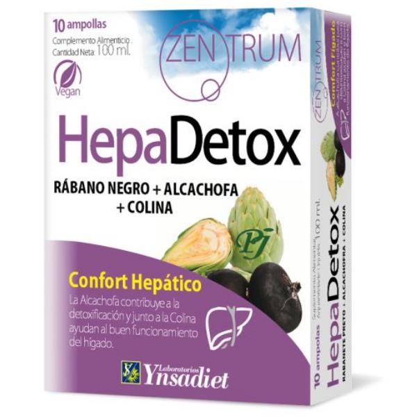 Hepa Detox 10 Ampollas Zentrum - Ynsadiet