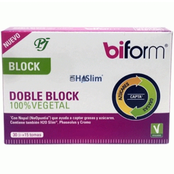 Biform Doble Block 100% Vegetal 30 Cápsulas - Dielisa