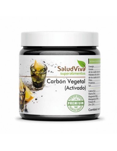 Carbon Vegetal Activado 50Gr - Saludviva
