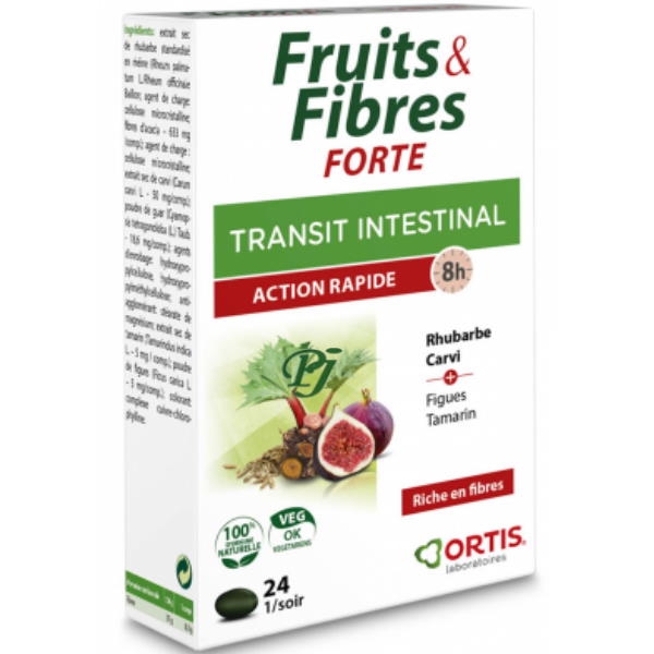 Fruta Y Fibras Forte 24 Comprimidos - Ortis