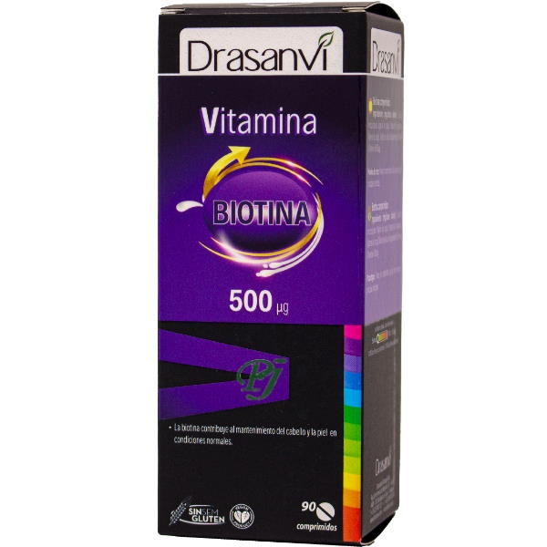 Vitamina H Biotina 90 Comprimidos 500Mg - Drasanvi