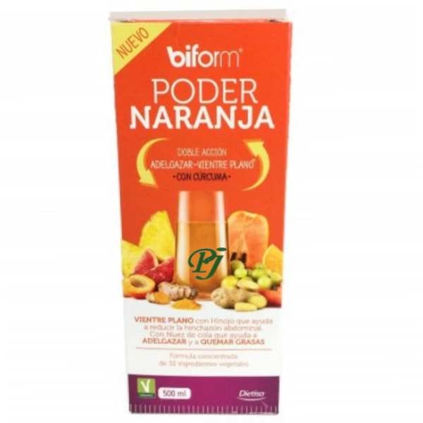 Biform Poder Naranja Adelgazar Vientre Plano 500 Ml. - Dielisa