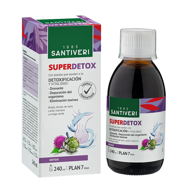 Jarabe Superdetox 240Ml - Santiveri