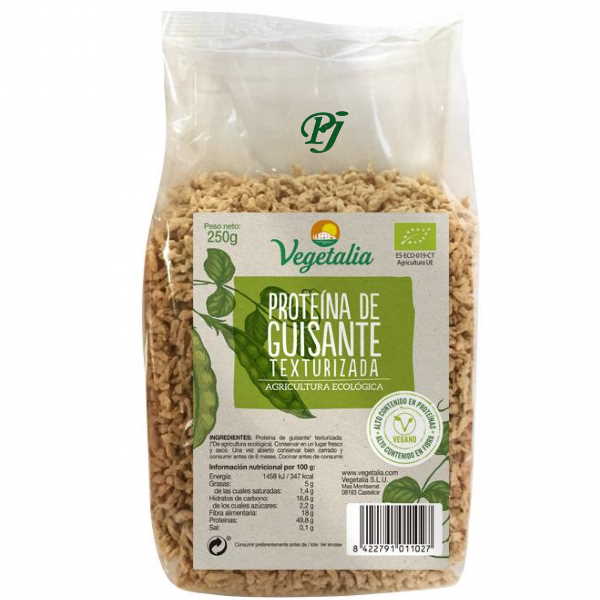 Proteina Guisantes Texturizada Bio 250Gr - Vegetalia