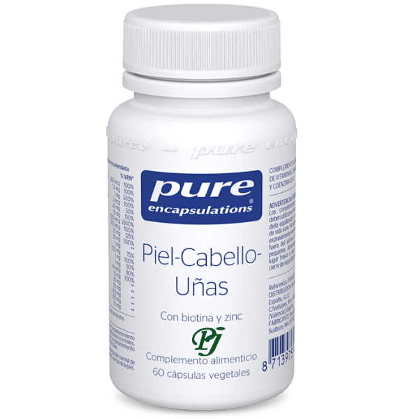 Piel Cabello Y Uñas 60 Capsulas Vegetales - Pure Encapsulations