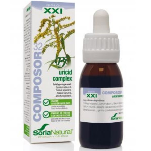 Composor 32 Uricid 50Ml Formula Xxi - Soria Natural