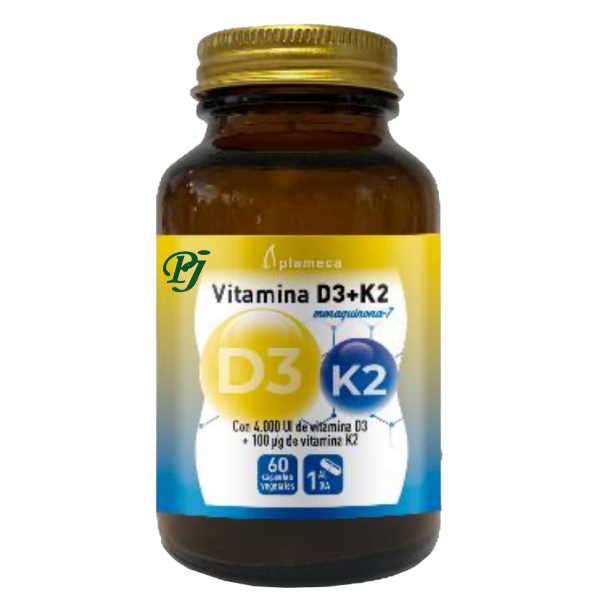 Vitamina D3+K2 60 Capsulas - Plameca