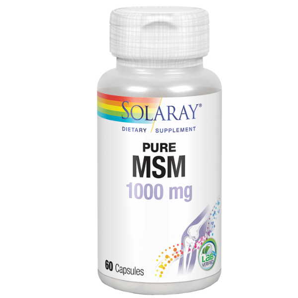 Msm Pure 60 Cápsulas 1000 Mg. - Solaray