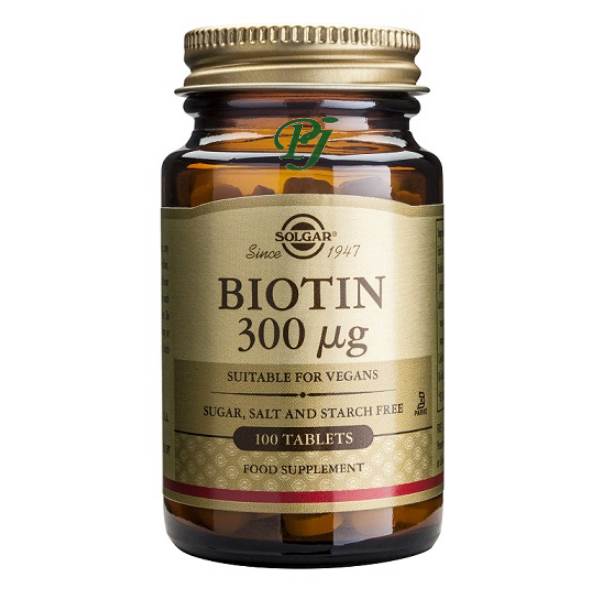 Biotina 100 Comprimidos 300 Mcg - Solgar