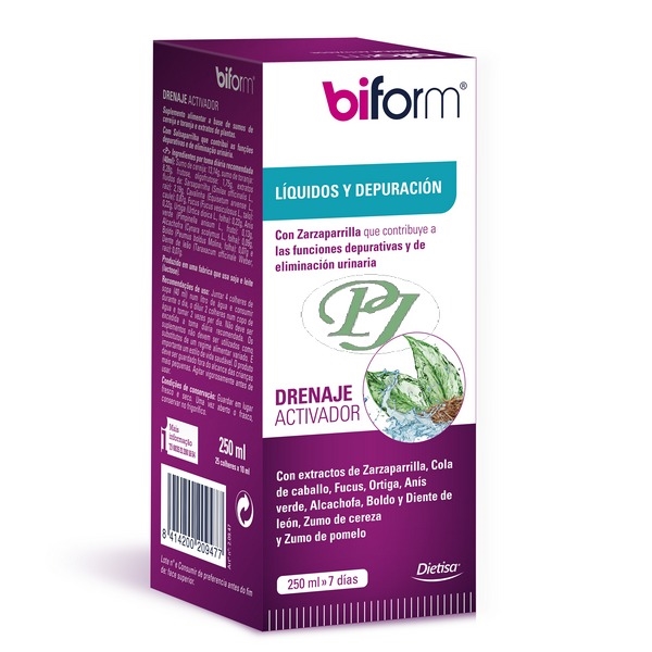 Jarabe Biform Drenaje Activador 250 Ml. - Dielisa