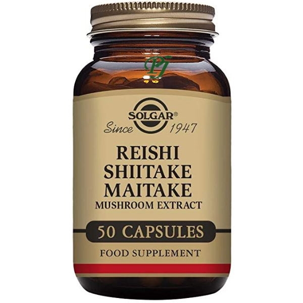 Reishi-Shitake-Maitake 50 Capsulas - Solgar