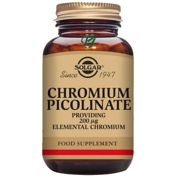 Picolinato De Cromo 200Ug 90 Capsulas - Solgar