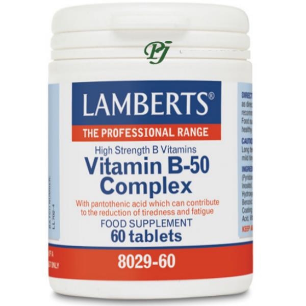 Vitamina B-50 60 Tabletas 8029 - Lamberts