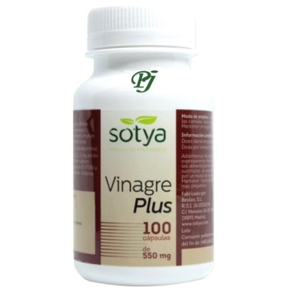 Vinagre Plus 100 Capsulas 550Mg - Sotya