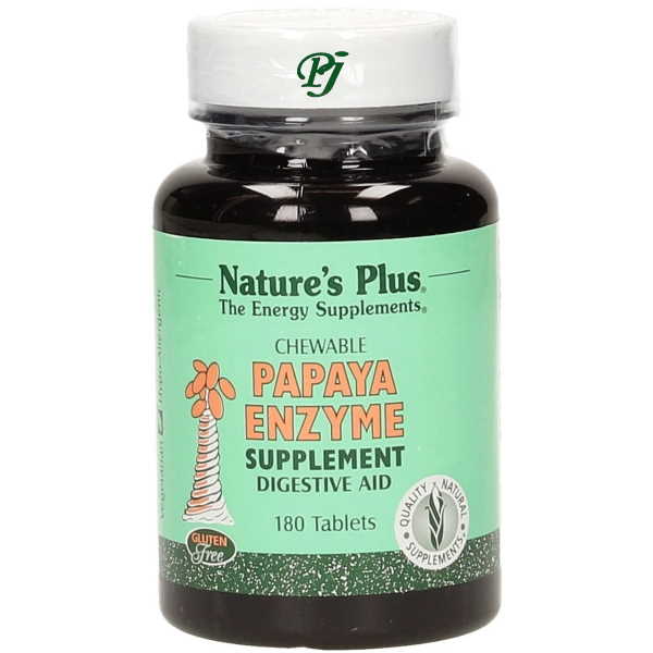 Papaya Enzime 180 Comprimidos Masticables - Natures Plus