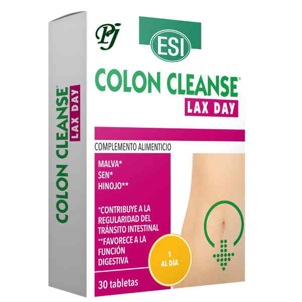 Aloe Colon Cleanse Lax Day Rosa 30 Tabletas - Esi