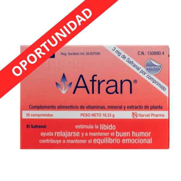 Afran Complemento Alimenticio 30 Comprimidos - Narval Pharma