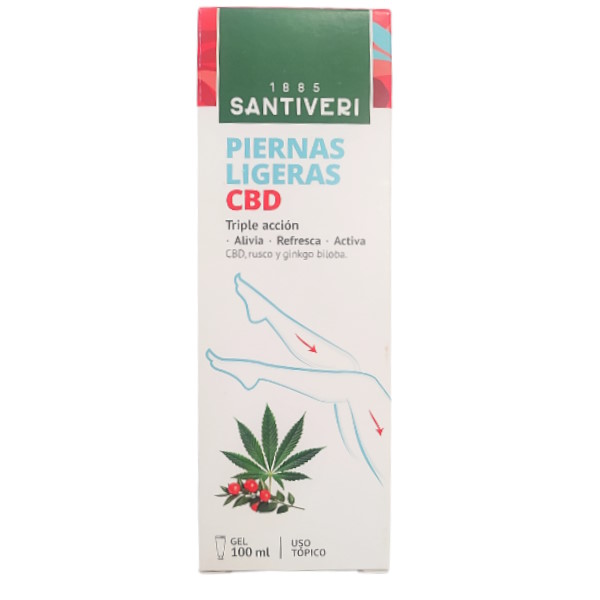 Gel Para Piernas Ligeras Con Cbd 100ML. - Santiveri
