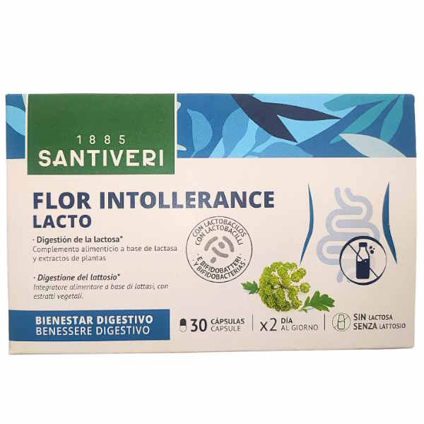 Flor Intolerancia Lactosa 15 Cápsulas- Santiveri