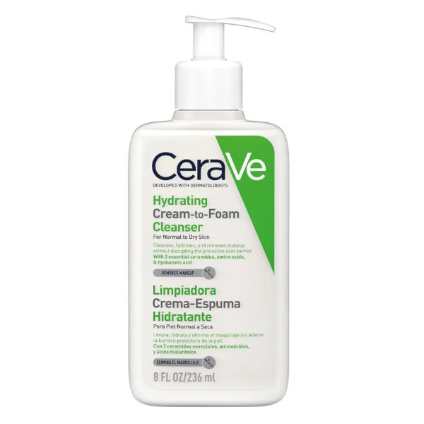 Limpiadora Crema-Espuma Hidratante 236Ml - Cerave