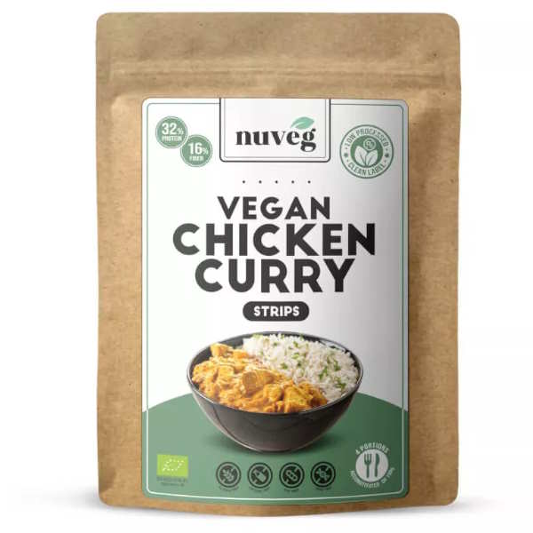 Preparado De Pollo Al Curry Bio Vegano 90Gr - Nuveg