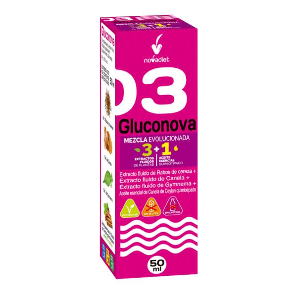 Mezcla 03 Gluconova + Aceite Esencial Canela 50Ml - Novadiet