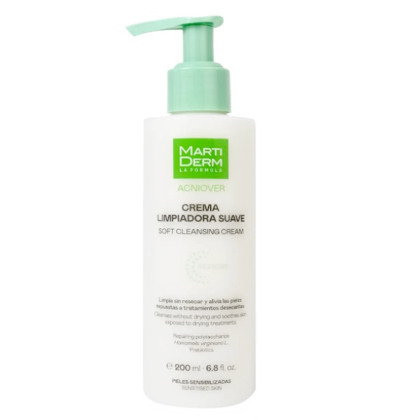 Acniover Crema Limpiadora Suave 200Ml - Martiderm