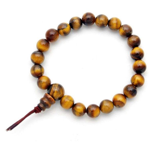 Pulsera Protección Ojo De Tigre Bola 8Mm - Kunugi