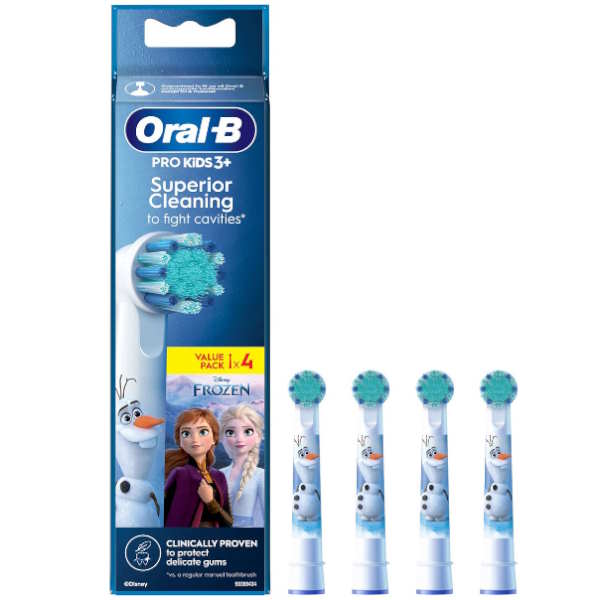 Pro Kids3+ Recambio Frozen 4 Cabezales - Oral-B