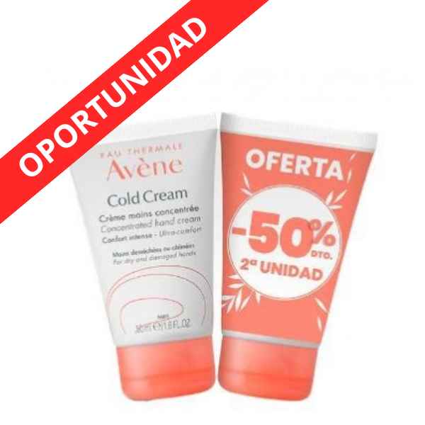 Cold Cream Crema Manos 2X50Ml 2º Unidad 50% - Avene