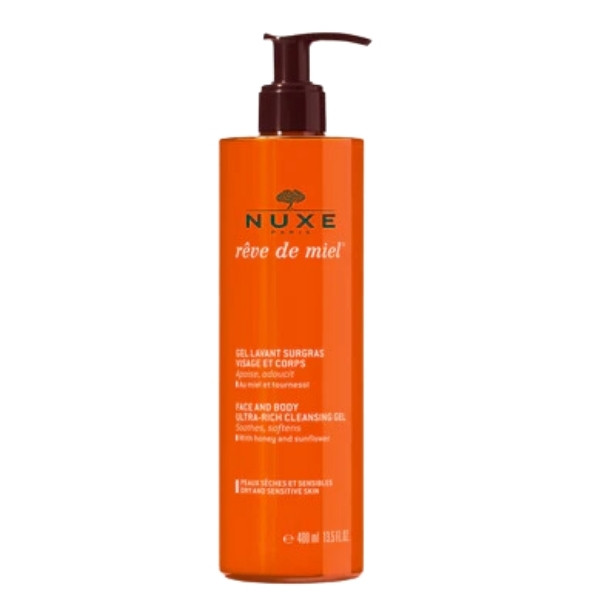 Reve Miel Gel Limpiador Rostro Cuerpo 400M L- Nuxe